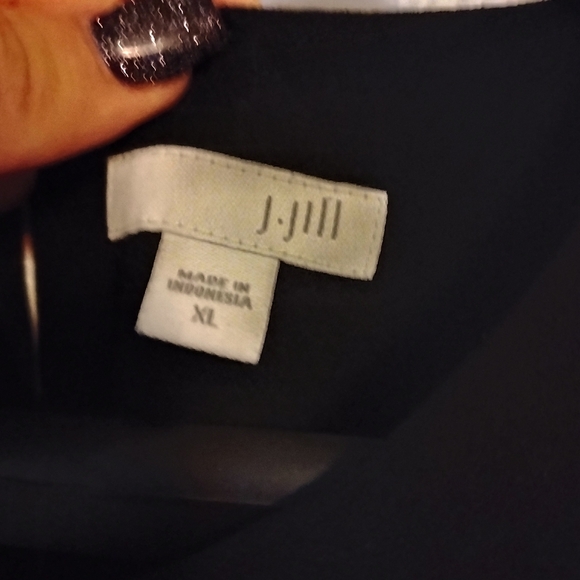 J. Jill Black Blouse XL - Picture 2 of 7